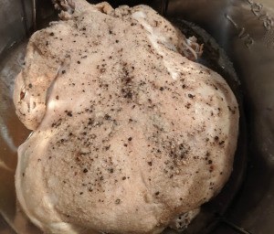 Whole uncooked Chicken in the Instant Pot