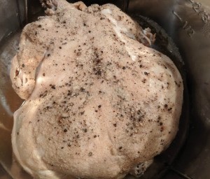 Whole uncooked Chicken  in the Instant Pot