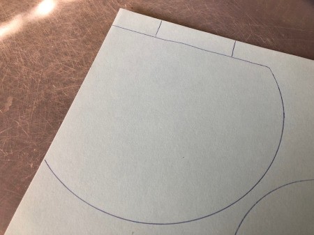 Mini Witch Hat Headband - add a tap to the larger partial circle