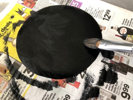 Mini Witch Hat Headband - paint them black and allow to dry