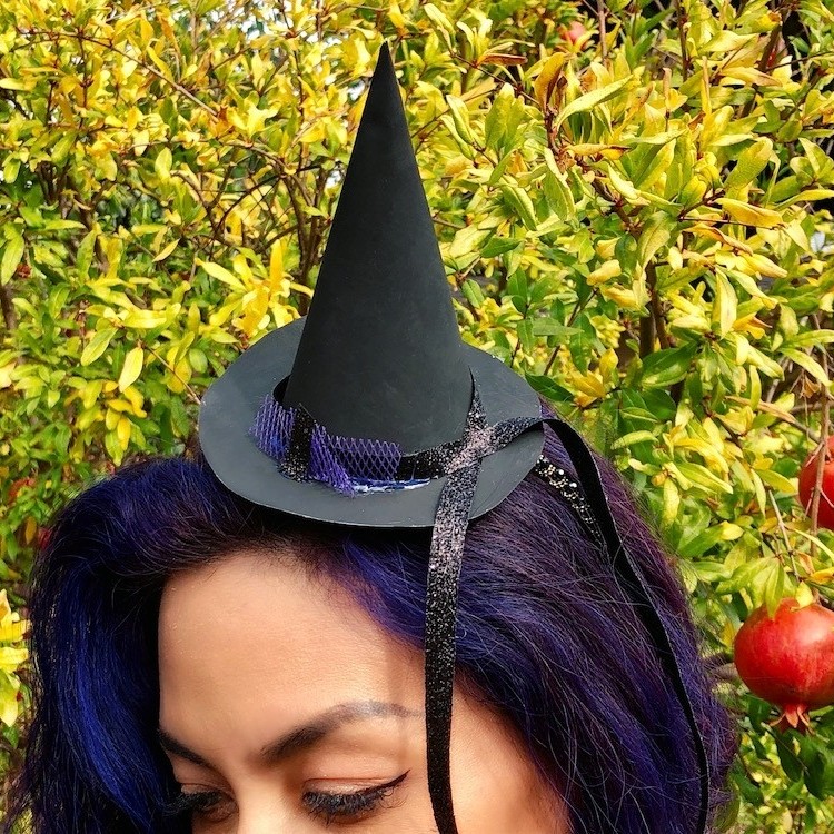 Making a Mini Witch Hat Headband My Frugal Halloween