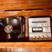 Value of a Vintage Console Stereo - turntable, radio, and 8 track tape player