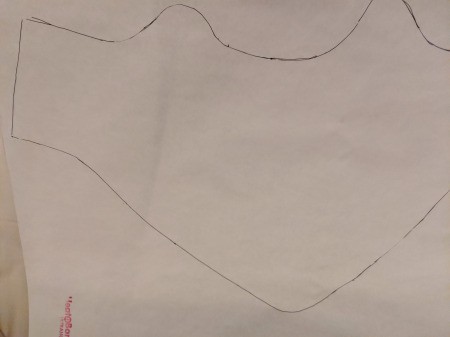 Boy's Dragon Halloween Costume - wing traced on to HeatnBond