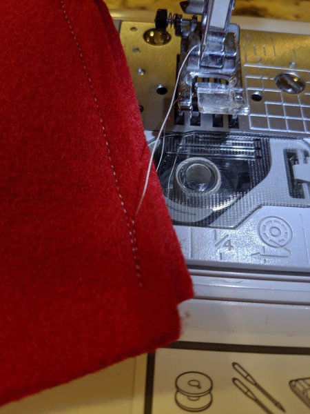 Boy's Dragon Halloween Costume - back stitch