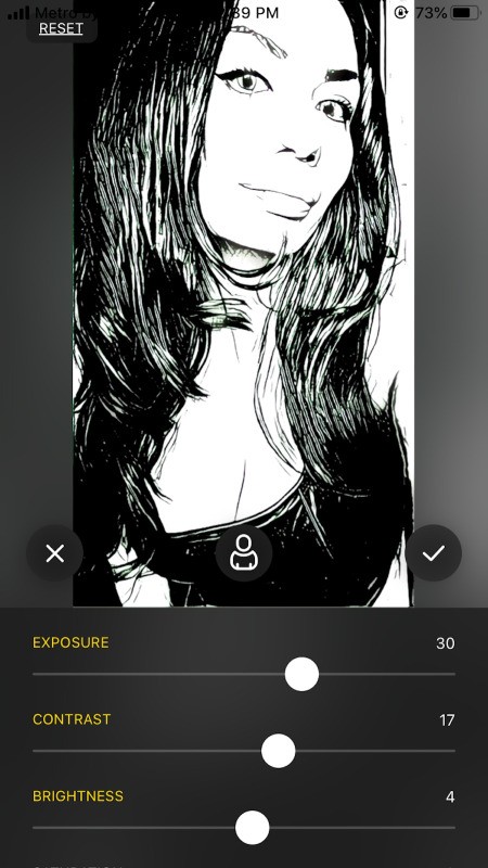 Turn a Photo Into a Colouring Page - play with adjustments for contrast, etc.