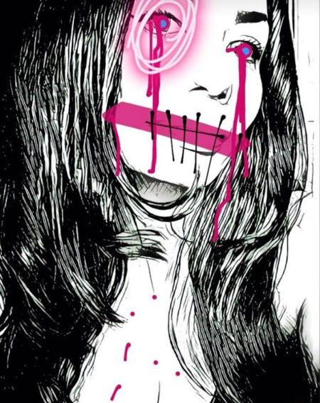 Turn a Photo Into a Colouring Page - creepy image