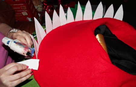 Little Shop of Horrors Costumes - glueing in place