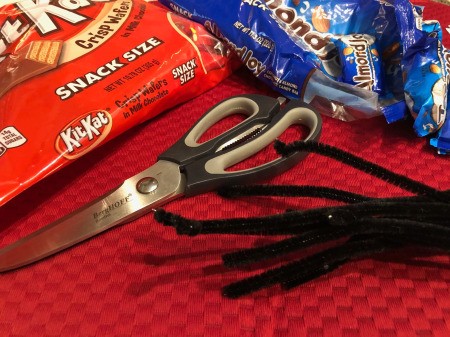 Halloween Candy Spiders - supplies