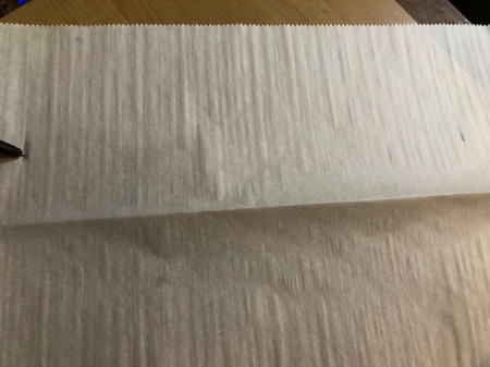DIY Stitches Choker Necklace - making start and stop markers on parchment paper