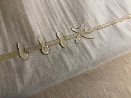 DIY Stitches Choker Necklace - glue stitches and X's