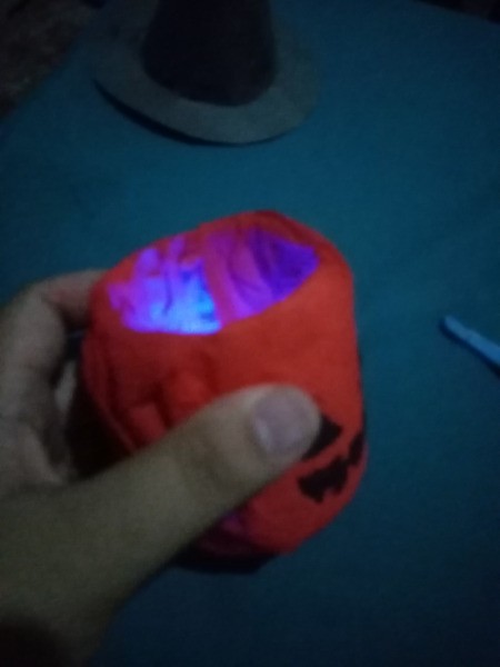Witch Pumpkin Lamp - place your LED light inside and turn it on