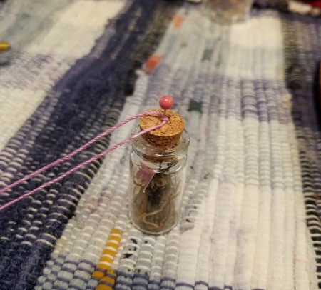 Tiny Hanging Glass Jars