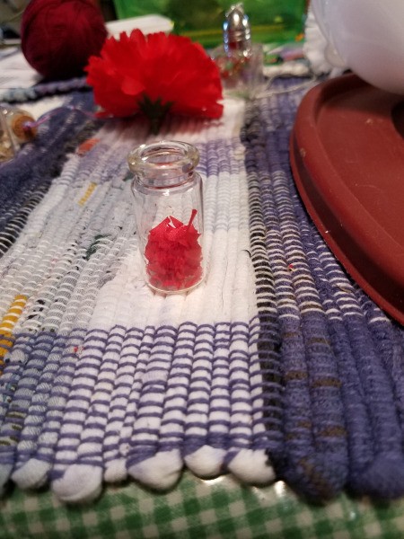 Tiny Hanging Glass Jars