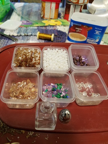 Tiny Hanging Glass Jars