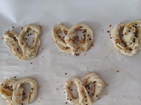 Seasoned unbaked Pretzel Twists