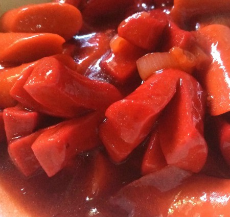 Party Sausages in bowl