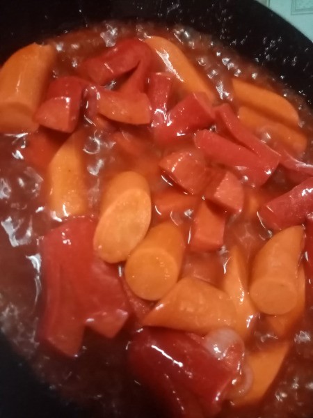 Party Sausages in pan