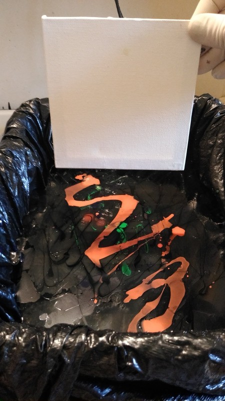 Marbleized Artwork - ready to dip canvas