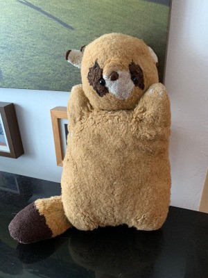Finding a Replacement for a Vintage Stuffed Raccoon - tubby raccoon