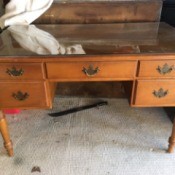 Value of a Conant Ball Desk - 5 drawer maple desk