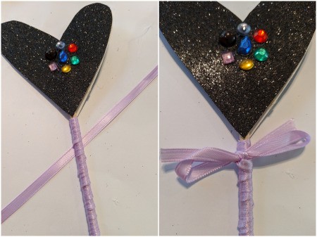 Fancy Costume Wand - add a bow