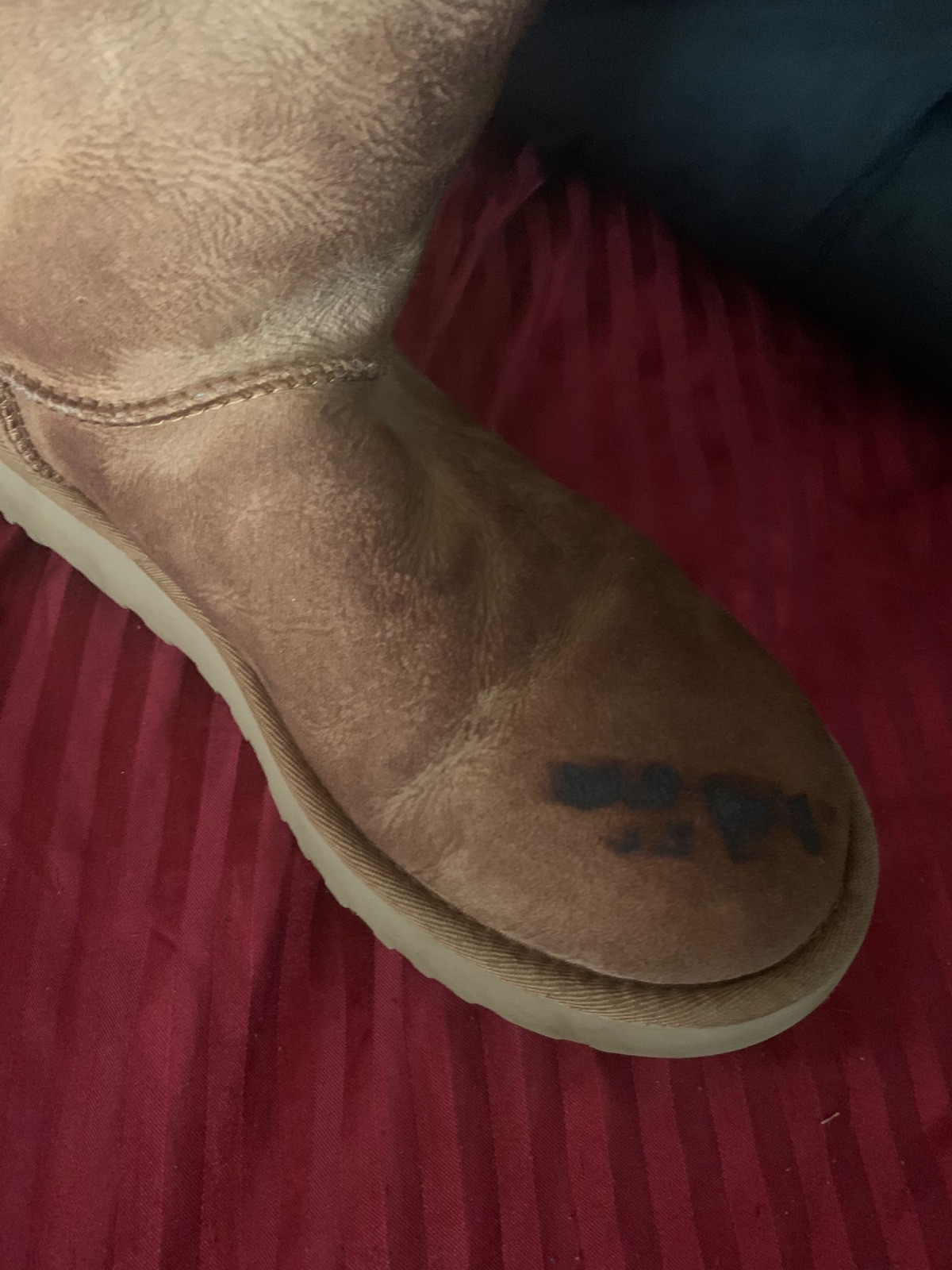 my uggs have water stains