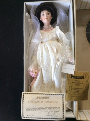 Value of a Seymour Mann Connoisseur Collection Doll - bride doll in the box