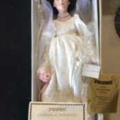 Value of a Seymour Mann Connoisseur Collection Doll - bride doll in the box