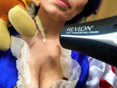 Snow White and the Undead Dwarves - allow to dry or use a hair dryer to speed up the process