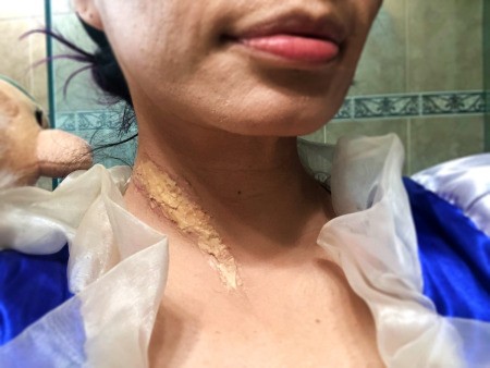 Snow White and the Undead Dwarves - dab on foundation to match your skin