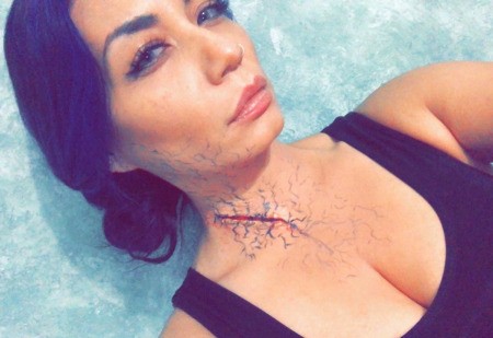 Snow White and the Undead Dwarves - photo of finished makeup