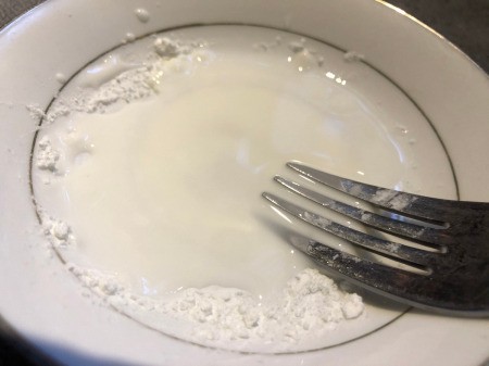 Snow White and the Undead Dwarves - making washable fake blood, cornstarch and water mixture