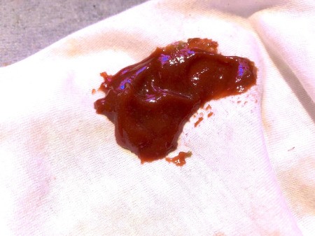 Snow White and the Undead Dwarves - test fabric safety by trying it first on an old white shirt