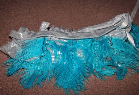 Ice Phoenix Costumes - feathered neck ruffle