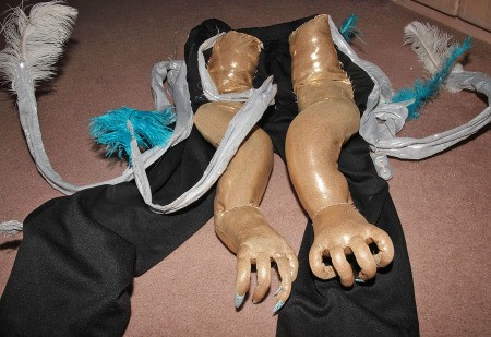 Ice Phoenix Costumes - tails attached to the black pants