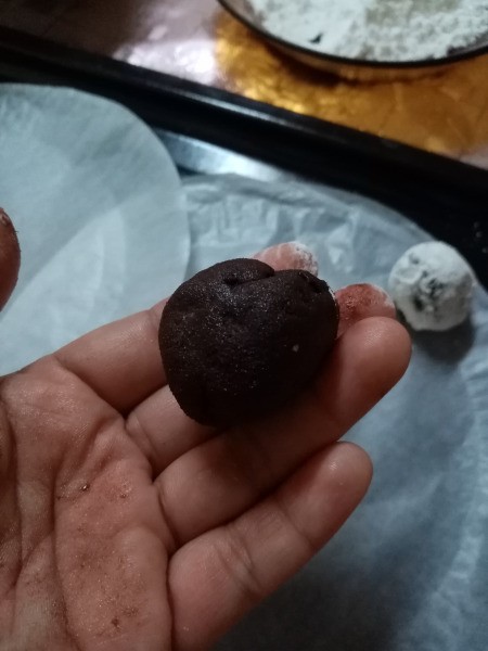 formed ball of dough