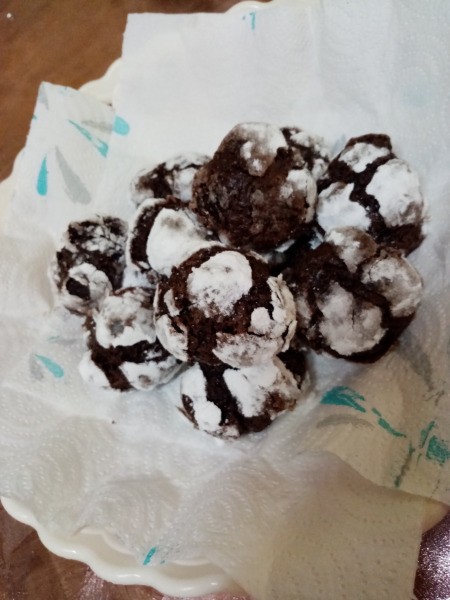 baked Chewy Choco Crinkles
