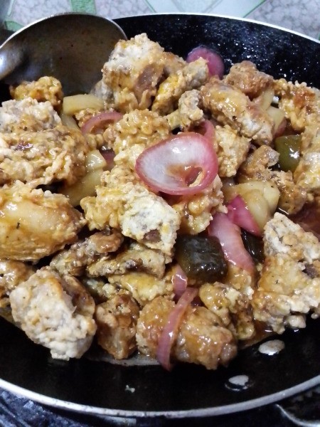 breaded Roast Pig in Sweet sauce