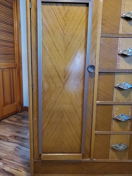 Replacing the Mirror on a Vintage Wardrobe