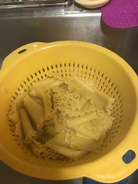 cooked Lasagna noodles