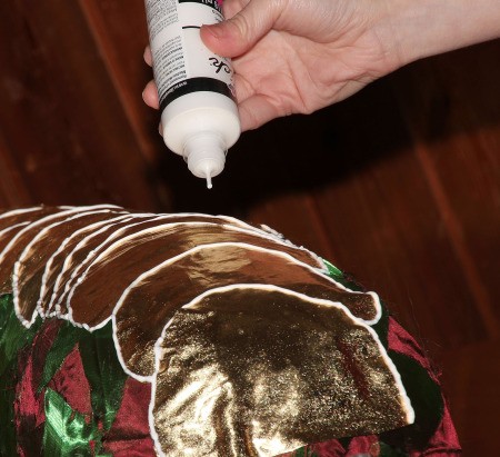 Constructing the Medusa costume.