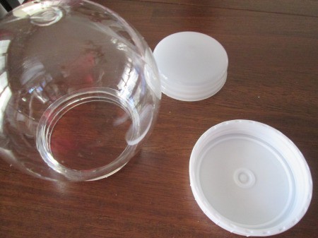 Budget Friendly Snow Globe - globe with base and cap removed