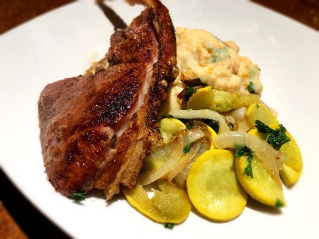 Pork Roast  served with mashed roots and veggies