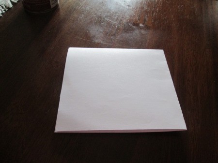 Making A Lantern Part Of Your Holiday Decor - sheet of white paper