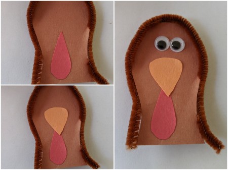 Turkey Pumpkin - glue on features and eyes