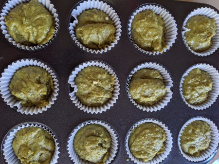 filled lined muffin tin