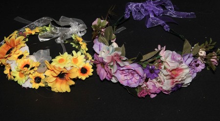 Enchanting Flower Fairies - finished headbands