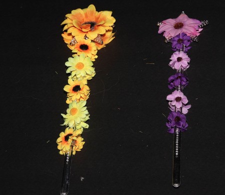 Enchanting Flower Fairies - finished wands