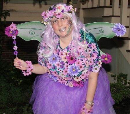 Enchanting Flower Fairies - purple daisy fairy