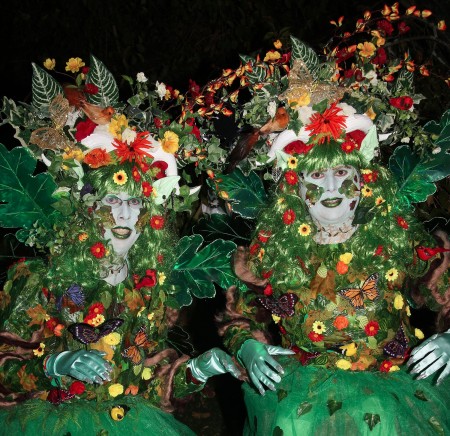 Two forest nymphs with light up wings.